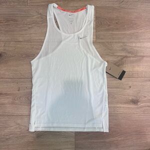 Nike Men's Running Dri-Fit Singlet White XS
